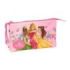 Safta Princesas Disney Portatodo - 3 Compartimentos con Cremalleras - Bolsillo Interior - 0.60L - 220x30x120mm - Color Rosa
