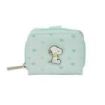 Safta Snoopy Monedero con Billetera - Compartimento con Iman - Cierre con Cremallera - 0.10L - 110x20x95mm - Color Menta