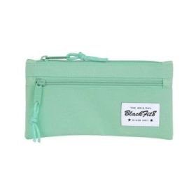 Safta Blackfit8 Portatodo - Bolsillo Frontal con Cremallera - 0.25L - 220x10x110mm - Color Turquesa