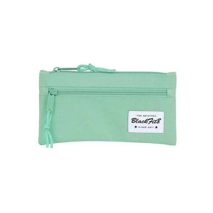 Safta Blackfit8 Portatodo - Bolsillo Frontal con Cremallera - 0.25L - 220x10x110mm - Color Turquesa
