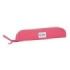 Safta Blackfit8 Fresa Portaflautas - Interior Acolchado - Alojamiento para Varilla - Asa Lateral - Borde Reforzado - 0.6L - 370x20x80mm - Color Rosa