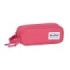 Safta Blackfit8 Fresa Portatodo - 2 Compartimentos con Cremalleras - Asa Lateral - 1L - 210x60x80mm - Color Rosa