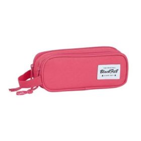 Safta Blackfit8 Fresa Portatodo - 2 Compartimentos con Cremalleras - Asa Lateral - 1L - 210x60x80mm - Color Rosa