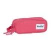 Safta Blackfit8 Fresa Portatodo - 2 Compartimentos con Cremalleras - Asa Lateral - 1L - 210x60x80mm - Color Rosa