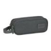 Safta Basic Portatodo - 2 Compartimentos con Cremalleras - 1L - Asa Lateral - 210x60x80mm - Color Gris