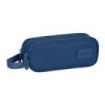 Safta Basic Portatodo - 2 Compartimentos con Cremalleras - Asa Lateral - 1L - 210x60x80mm - Color Azul Marino
