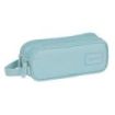 Safta Basic Portatodo - 2 Compartimentos con Cremalleras - Asa Lateral - 1L - 210x60x80mm - Color Turquesa