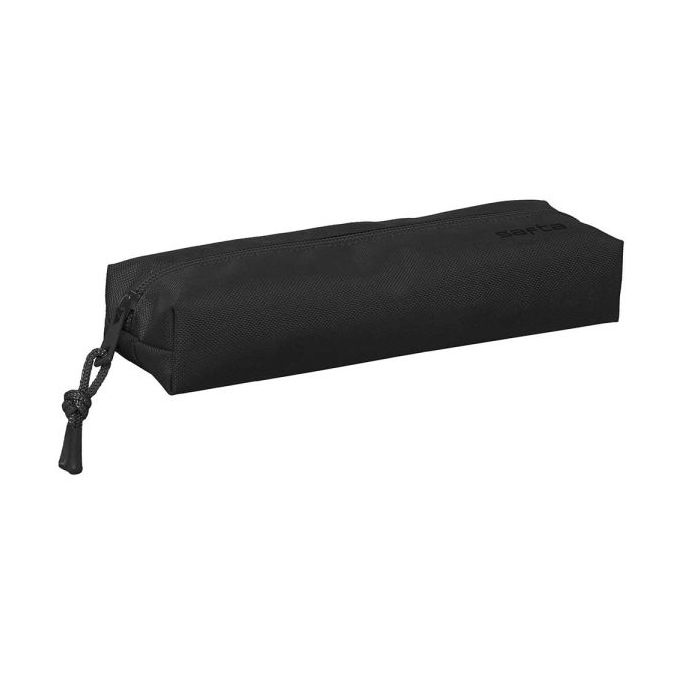 Safta Portatodo - Cremallera - Goma Elastica - 0.53L - 220x70x40mm - Color Negro