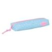 Safta Blackfit8 Smile Portatodo - Cremallera - Goma Elastica - 0.53L - 220x70x40mm - Color Azul Claro