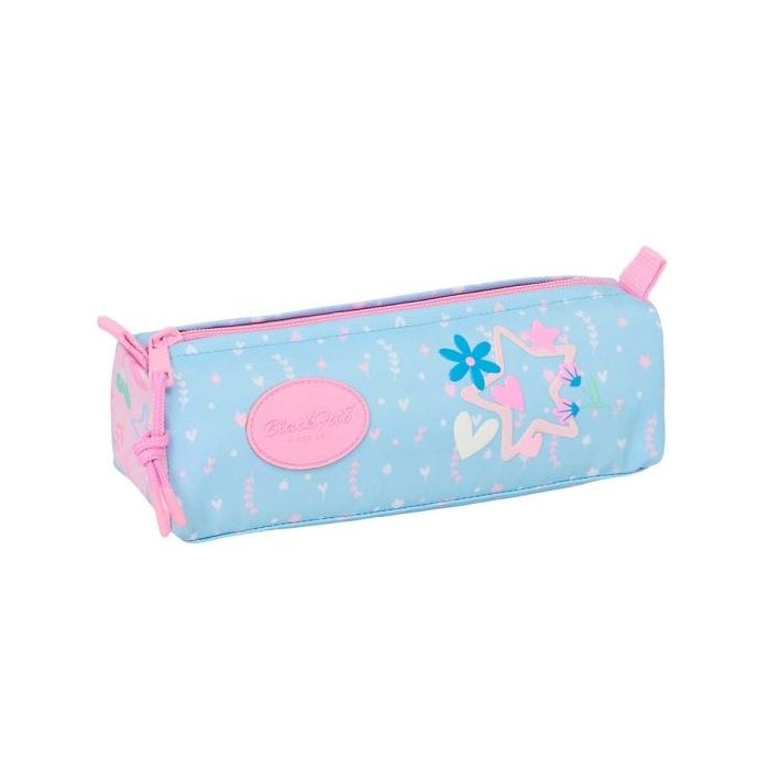 Safta Blackfit8 Smile Portatodo - Cremallera - 1.2L - 210x70x80mm - Color Azul Claro