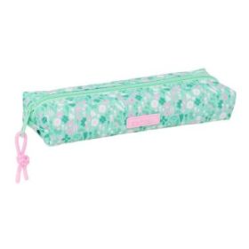 Safta Cuore Portatodo - Cremallera - Goma Elastica - 0.53L - 220x70x40mm - Color Turquesa