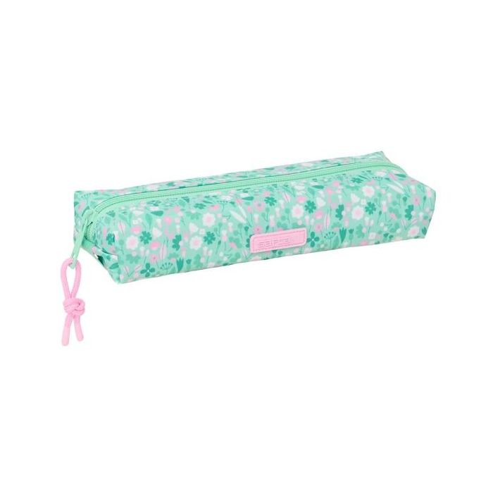 Safta Cuore Portatodo - Cremallera - Goma Elastica - 0.53L - 220x70x40mm - Color Turquesa