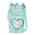 Safta Cuore Monedero Portamovil hasta 6.9" - Compartimento con Cremallera - Cordon Ajustable - 0.19L - 100x190mm - Color Turquesa