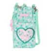 Safta Cuore Monedero Portamovil hasta 6.9" - Compartimento con Cremallera - Cordon Ajustable - 0.19L - 100x190mm - Color Turquesa