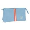 Safta el Ganso Basics Cerulean Portatodo - 3 Compartimentos con Cremalleras - Bolsillo Interior - 0.6L - 220x30x120mm - Color Azul