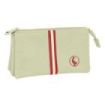 Safta el Ganso Basics Portatodo - 3 Compartimentos con Cremalleras - Bolsillo Interior - 0.6L - 220x30x120mm - Color Beige