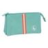 Safta el Ganso Basics Aquarelle Portatodo - 3 Compartimentos con Cremalleras - Bolsillo Interior - 0.6L - 220x30x120mm - Color Menta