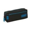 Safta Munich Road Portatodo - 3 Compartimentos con Cremalleras - Goma Elastica - 0.98L - 220x60x85mm - Color Negro