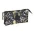 Safta Graffiti Splash Portatodo - 3 Compartimentos con Cremalleras - Bolsillo Interior - 0.60L - 220x30x120mm - Multicolor
