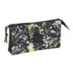 Safta Graffiti Splash Portatodo - 3 Compartimentos con Cremalleras - Bolsillo Interior - 0.60L - 220x30x120mm - Multicolor