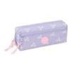 Safta Bouquet Portatodo - 3 Compartimentos con Cremalleras - Goma Elastica - 0.98L - 220x60x85mm - Color Violeta