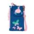 Safta Blackfit8 Mariposas Monedero Portamovil hasta 6.9" - Compartimento con Cremallera - Cordon Ajustable - 0.19L - 100x190mm - Color Azul Marino