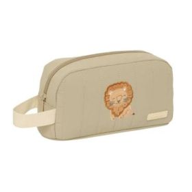 Safta Leon Portadesayunos Termico de 1.7L - Interior Forrado en Aluminio - 215x65x120mm - Color Arena