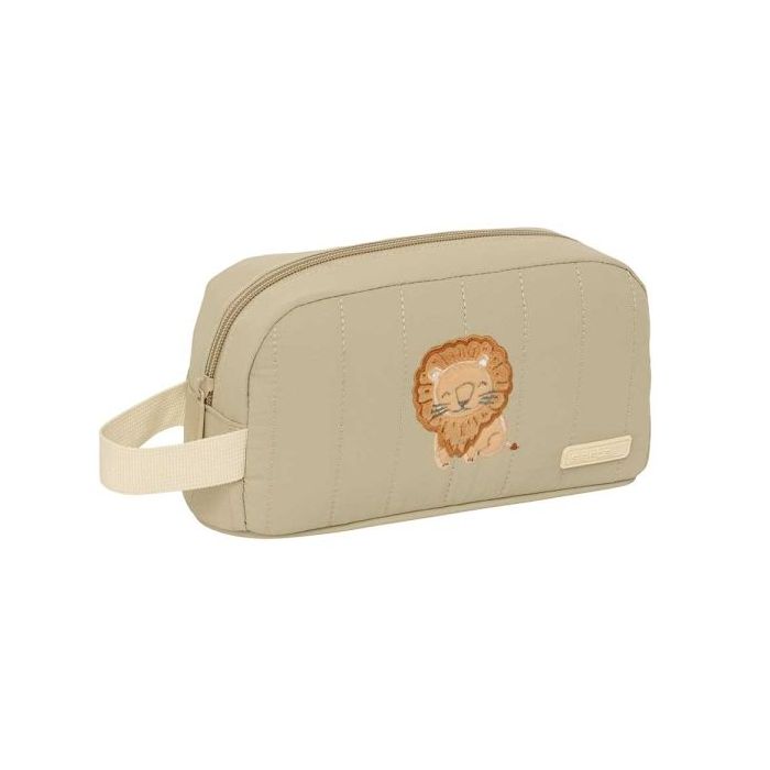 Safta Leon Portadesayunos Termico de 1.7L - Interior Forrado en Aluminio - 215x65x120mm - Color Arena