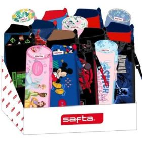 Safta Expositor con Portatodos - Carton Reciclado - Ecologico - 17L - Presentacion Ordenada y Atractiva - 315x230x235mm - Colores Surtidos
