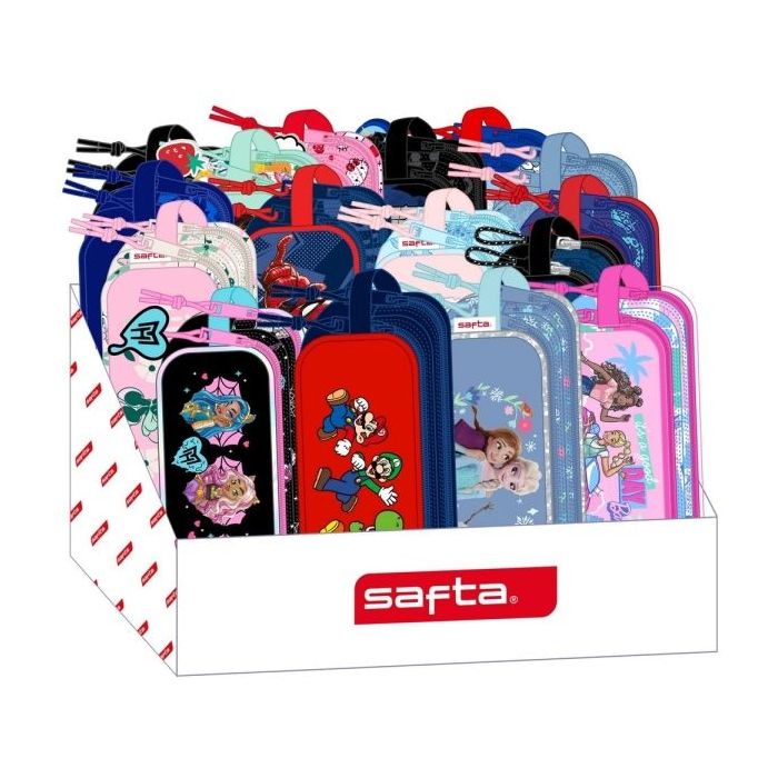 Safta Expositor con Portatodos - Carton Reciclado - Ecologico - 17L - 315x230x235mm - Colores Surtidos
