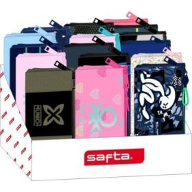 Safta Expositor con Portatodos - Carton Reciclado - Ecologico - 17L - 315x235x195mm - Colores Surtidos