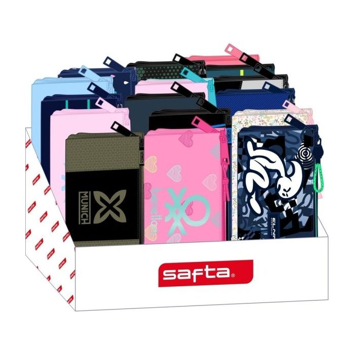 Safta Expositor con Portatodos - Carton Reciclado - Ecologico - 17L - 315x235x195mm - Colores Surtidos