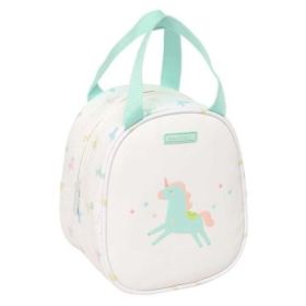 Safta Unicornio Neceser Termo de 5.85L - Interior Forrado en Aluminio - Asa Superior - 190x140x220mm - Color Blanco