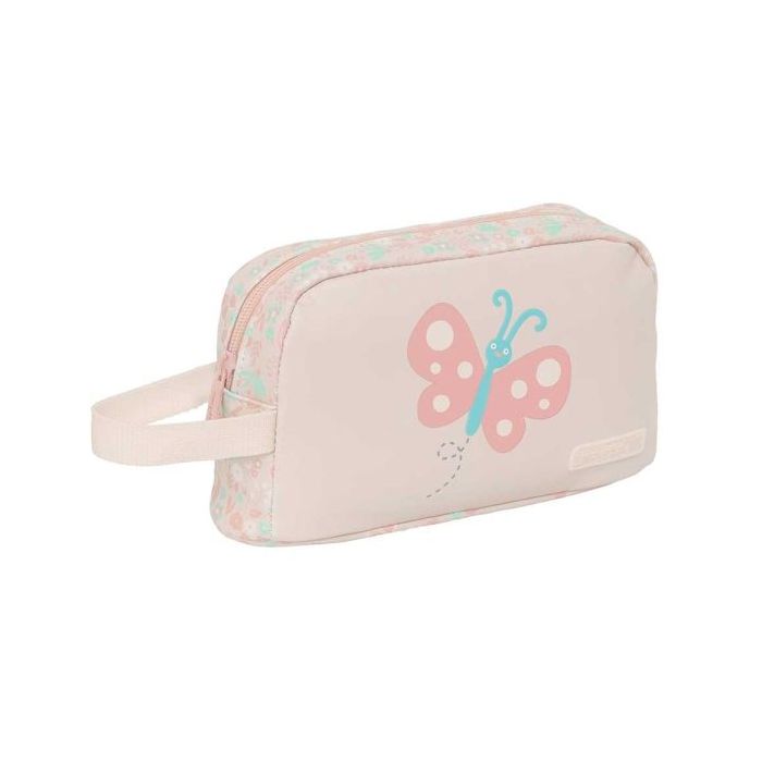 Safta Mariposa Portadesayunos Termico de 1.7L - Interior Forrado en Aluminio - 215x65x120mm - Color Rosa Pastel