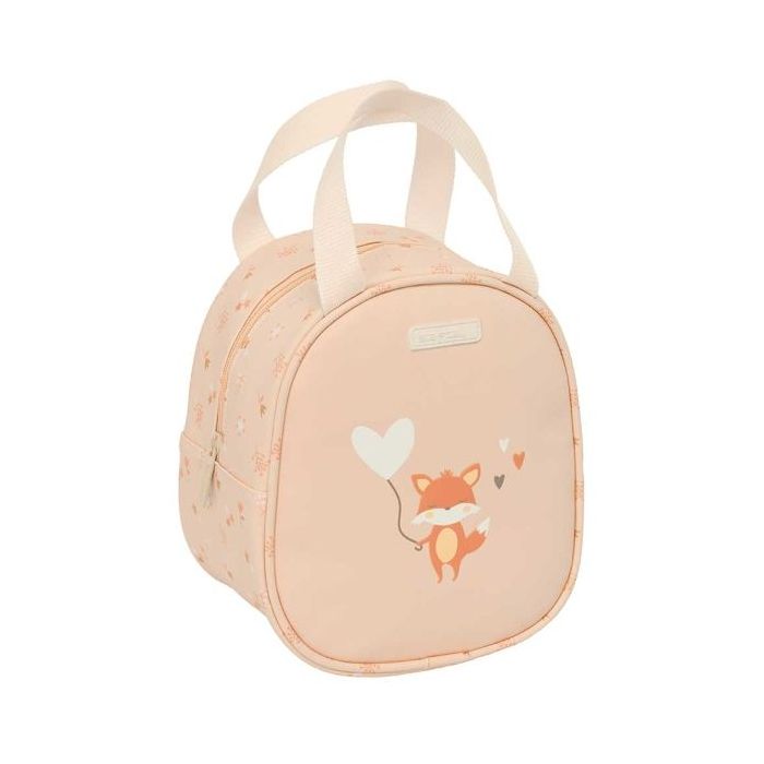 Safta Flores Neceser Termo de 5.85L - Interior Forrado en Aluminio - Asa Superior - 190x140x220mm - Color Melocoton