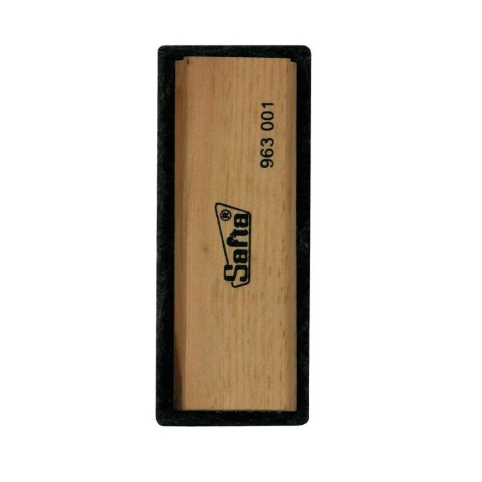 Safta Borrador para Pizarra - Fieltro de Alta Calidad - Ergonomico - Limpieza Efectiva - Mango de Madera - 110x45x35mm - Color Madera Claro