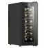 Cecotec Bolero GrandSommelier 1250 CoolCrystal Vinoteca para 12 Botellas - Silencioso 35dB - Luz LED - Pantalla LED - Temperatura Regulable - Control Tactil - Color Negro