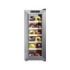 Cecotec Bolero GrandSommelier 1270 CoolWood Vinoteca para 12 Botellas - Silencioso 35dB - Luz LED - Pantalla LED - Temperatura Regulable - Control Tactil - Color Acero