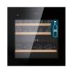 Cecotec GrandSommelier Duo 36000 Touch Black Compressor Vinoteca para 36 Botellas - Doble Zona - Luz LED - Temperatura Regulable - Compresor Integrado - Ventilador Interior - 60x60cm - Color Negro