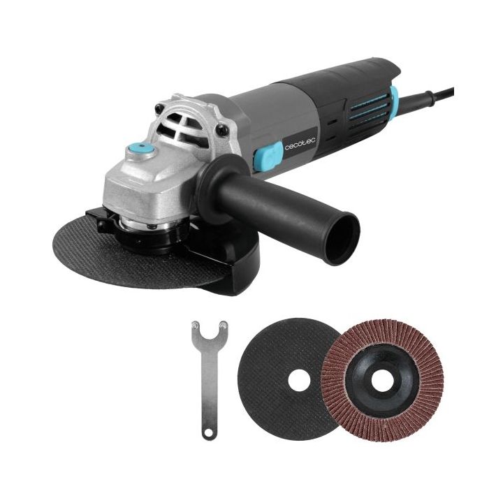 Cecotec RadialPower 780 Filtra Radial de 115mm - 780W - Velocidad 12.000rpm - Mango de Doble Posicion - Filtros Traseros - Rosca M14 - Color Gris Oscuro