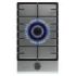 Cecotec Bolero Squad G 1200F Inox Cocina de Gas Encastrable - 1 Quemador - Acero Inoxidable - 3.5kW - Parrillas de Hierro Fundido - Inyector Convertor a Glp - Color Acero