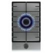 Cecotec Bolero Squad G 1200F Inox Cocina de Gas Encastrable - 1 Quemador - Acero Inoxidable - 3.5kW - Parrillas de Hierro Fundido - Inyector Convertor a Glp - Color Acero