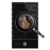 Cecotec Bolero Squad G 1200F Glass Black Cocina de Gas Encastrable - 1 Quemador - Acabado en Cristal Negro - 3.5kW - Parrillas de Hierro Fundido - Inyector Convertor a Glp - Color Negro
