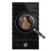Cecotec Bolero Squad G 1200F Glass Black Cocina de Gas Encastrable - 1 Quemador - Acabado en Cristal Negro - 3.5kW - Parrillas de Hierro Fundido - Inyector Convertor a Glp - Color Negro