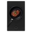 Cecotec Bolero Squad G 1800S Eternal Nano Glass Cocina de Gas Encastrable - 1 Quemador - Incluye Accesorios - 5.6kW - Parrillas de Hierro Fundido - Inyector Convertor a Glp - Color Negro