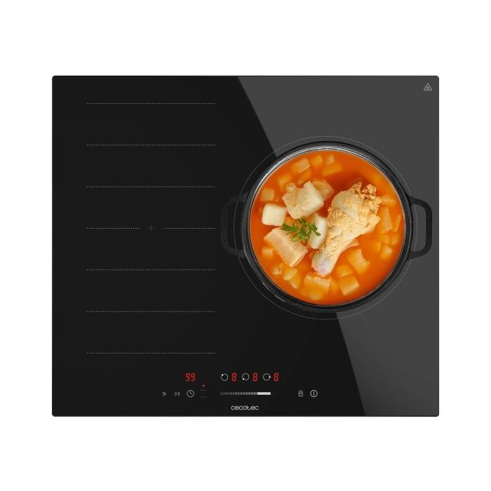 Cecotec Bolero Squad I 3001 Flex Cocina de Induccion Encastrable - 6600W - Bloqueo de Seguridad - Temporizador - Control Tactil - 9 Niveles de Potencia - Funcion Booster - Color Negro