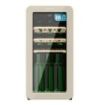 Cecotec Bolero GrandSommelier Origin 18 Hit Beige Vinoteca 18 Botellas - Luz LED - Temperatura Regulable - Estilo Retro - Compresor Integrado - Ventilador Interior - 74.3x36.6x47.6cm - Color Beige