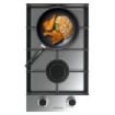 Cecotec Bolero Squad G 2400F Inox Cocina de Gas Encastrable - 2 Quemadores - Acero Inoxidable - 5.2kW - Parrillas de Hierro Fundido - Wok de Triple Corona - Color Acero