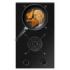 Cecotec Bolero Squad G 2400S Nano Glass Cocina de Gas Encastrable - 2 Quemadores - Acabado en Cristal Negro - 5.2kW - Parrillas de Hierro Fundido - Wok de Triple Corona - Color Negro