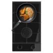 Cecotec Bolero Squad G 2400F Glass Black Cocina de Gas Encastrable - 2 Quemadores - Acabado en Cristal Negro - 5.2kW - Parrillas de Hierro Fundido - Wok de Triple Corona - Color Negro
